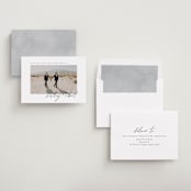 "Horizon" - Save the Dates in Silk by Kelly Schmidt - Assembled