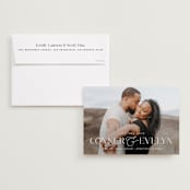 "Simple name" - Save the Dates in Pearl by Brooke Chandler - Save the Date with Envelope