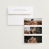 "Moments" - Save the Dates in Cotton by Kimberly FitzSimons - Save the Date with Envelope