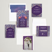 "Whole New World from Disney's Aladdin" - Save the Dates in Moonstone by Creo Study - Matching Invitation Suite