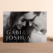 "Fineline" - Save the Dates in Morganite by kelli hall - Front
