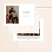 "Fineline" - Save the Dates in Morganite by kelli hall - Back of Card Options