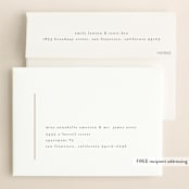 "Fineline" - Save the Dates in Morganite by kelli hall - FREE Recipient Addressing