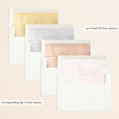 "Fineline" - Save the Dates in Morganite by kelli hall - Envelope Liner Options