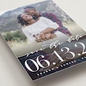 "Geo Lovely" - Save the Dates in Onyx by heythird - Detail