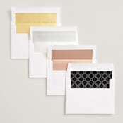 "Geo Lovely" - Save the Dates in Onyx by heythird - Envelope Liner Options