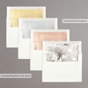 "Happy Together in Love" - Save the Dates in Snow by Chris Griffith - Envelope Liner Options