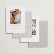 "Brookefield" - Save the Dates in Opal by Robert and Stella - Back of Card Options