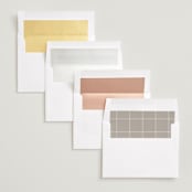 "Brookefield" - Save the Dates in Opal by Robert and Stella - Envelope Liner Options