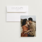 "Brookefield" - Save the Dates in Opal by Robert and Stella - Save the Date with Envelope