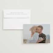 "hand in hand" - Save the Dates in Pearl by Brooke Chandler - Save the Date with Envelope