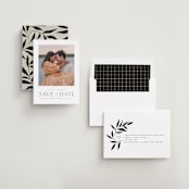 "Glacier" - Save the Dates in Ink by Wildfield Paper Co - Assembled