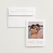 "Glacier" - Save the Dates in Ink by Wildfield Paper Co - Save the Date with Envelope