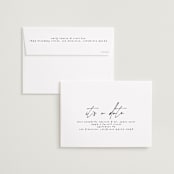 "So cool" - Save the Dates in Noir by Phrosné Barwood - FREE Recipient Addressing