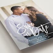 "Scrawled" - Save the Dates in Pearl by Catherine Culvenor - Detail