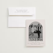 "Era" - Save the Dates in Latte by Brooke Chandler - Save the Date with Envelope
