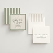 "classic bold border" - Save the Dates in Olive by Cass Loh - Assembled
