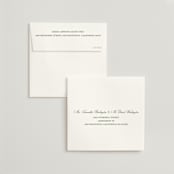 "classic bold border" - Save the Dates in Olive by Cass Loh - FREE Recipient Addressing