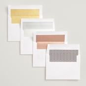 "Aside" - Save the Dates in Quartz by Kristie Kern - Envelope Liner Options