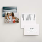 "Getting Hitched" - Save the Dates in Linen by Amy Payne - Assembled