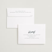 "Getting Hitched" - Save the Dates in Linen by Amy Payne - FREE Recipient Addressing