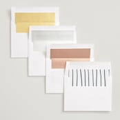 "Getting Hitched" - Save the Dates in Linen by Amy Payne - Envelope Liner Options