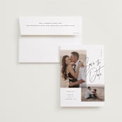 "Flirt" - Save the Dates in Ink by Kristie Kern - Save the Date with Envelope
