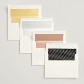 "Scripted Names" - Save the Dates in Ecru by Hooray Creative - Envelope Liner Options