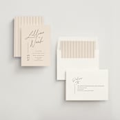 "Modern Aligned" - Save the Dates in Creampuff by Carolyn MacLaren - Assembled