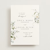 "Fleur" - Save the Dates in Lily by Everett Paper Goods - Front