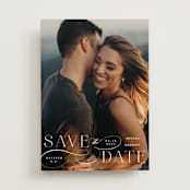 "Flourish" - Save the Dates in Vanilla by Ashley Rosenbaum - Front