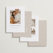 "Flourish" - Save the Dates in Vanilla by Ashley Rosenbaum - Back of Card Options
