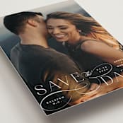 "Flourish" - Save the Dates in Vanilla by Ashley Rosenbaum - Detail
