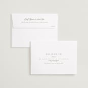 "Flourish" - Save the Dates in Vanilla by Ashley Rosenbaum - FREE Recipient Addressing