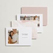 "Eloquent" - Save the Dates in Pearl by Jennifer Postorino - Back of Card Options
