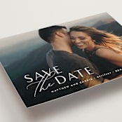 "Eloquent" - Save the Dates in Pearl by Jennifer Postorino - Detail