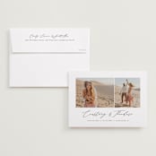 "Moments" - Save the Dates in Pearl by Paula Pecevich - Save the Date with Envelope