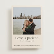 "Love is Patient" - Save the Dates in Champagne by Samantha Barkla - Front