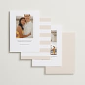 "Love is Patient" - Save the Dates in Champagne by Samantha Barkla - Back of Card Options