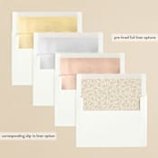 "Greenery Wisp" - Save the Dates in Ivory by Susan Moyal - Envelope Liner Options
