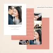 "His & Hers" - Save the Dates in Cloud by Carolyn MacLaren - Back of Card Options