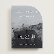 "The Beginning" - Save the Dates in Pearl by Pati Cascino - Front