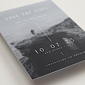 "The Beginning" - Save the Dates in Pearl by Pati Cascino - Detail