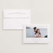 "Border" - Save the Dates in Shadow by Kasia Labocki - Save the Date with Envelope