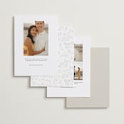 "Portraits" - Save the Dates in Champagne by Jennifer Wick - Back of Card Options