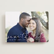 "Etched in love" - Save the Dates in Cloud by Stacey Meacham - Front
