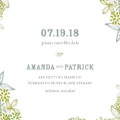 "Fling" - Save the Dates in Clover by Andrea Mentzer - Detail