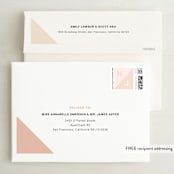 "portfolio" - Save the Dates in Blush by Robin Ott - FREE Recipient Addressing
