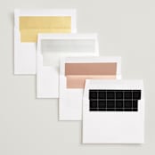 "Nashville" - Save the Dates in Ivory by Susan Brown - Envelope Liner Options