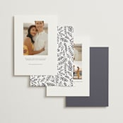 "Fancy Pants" - Save the Dates in River Stone by Erica Krystek - Back of Card Options